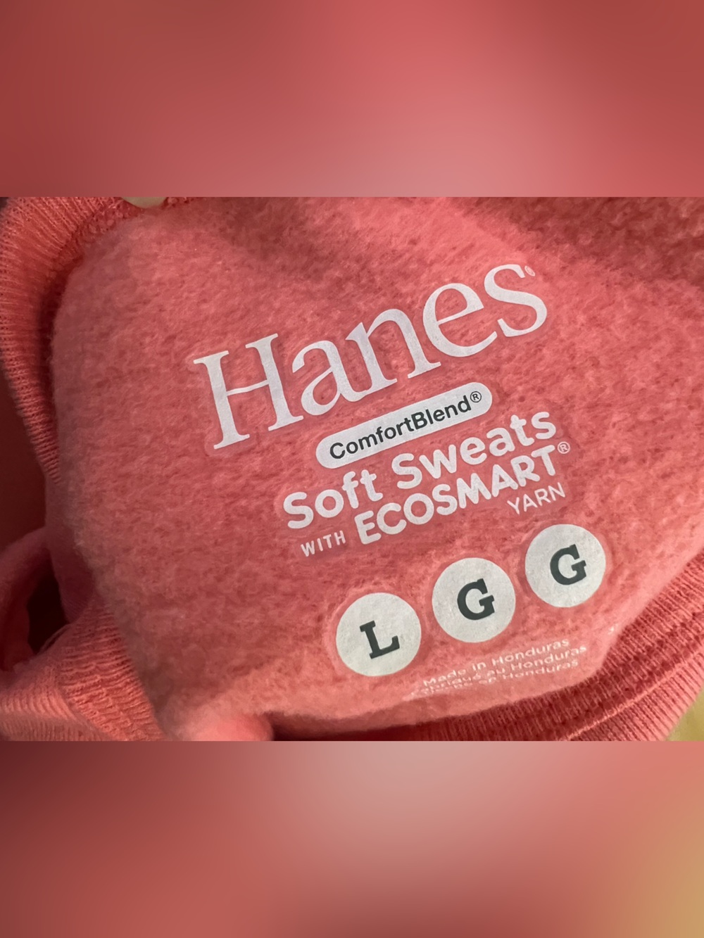 Women's Coral Crewneck Sweatshirt - Picture 2 of 2